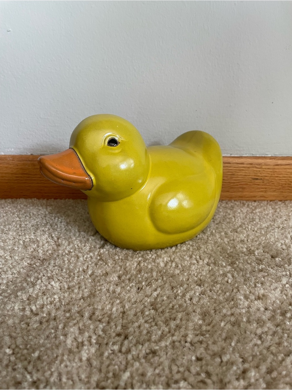 Yellow Ceramic Duck